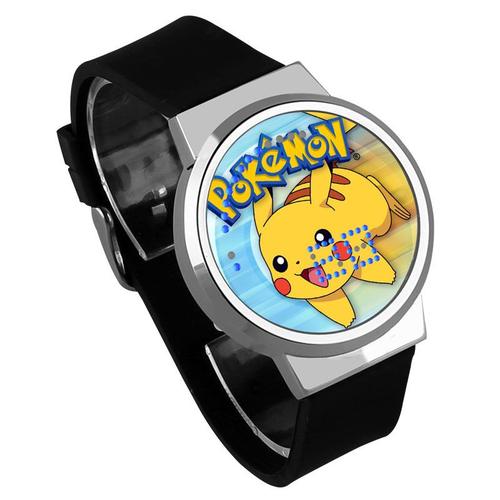 Montre tactile etanche numerique LED lumineuse Pikachu 24 Rakuten