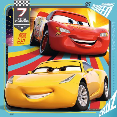 Puzzle Puzzles 3x49 P - Prêts Pour La Course / Disney Cars 3