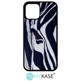 Coque Pour Iphone 12 Pro - Motif Zebre Noir Et Blanc - Noir