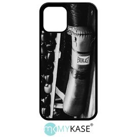 Coque Pour Iphone 12 Pro - Sac De Boxe Black And White - Noir