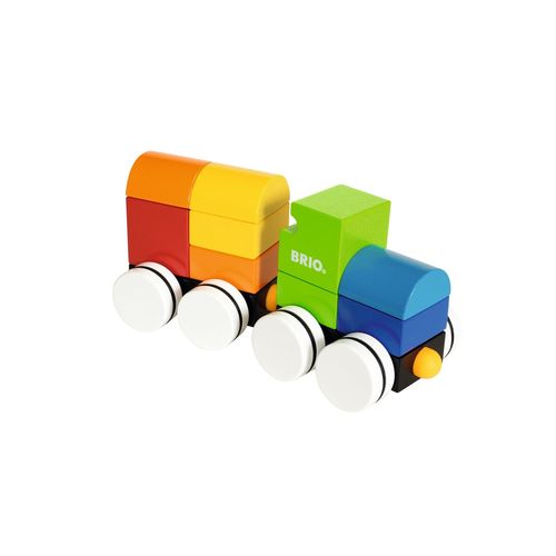 Bri Infant/Preschool Train Empilable Magnétique - Couleurs Acidulées