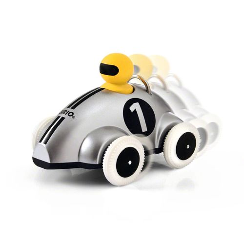 Bri Infant/Preschool Voiture De Course Push &amp, Go Grise - Edition Spéciale