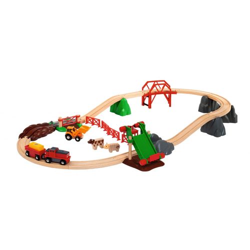 Bri Train Circuit De La Ferme Et Locomotive À Pile
