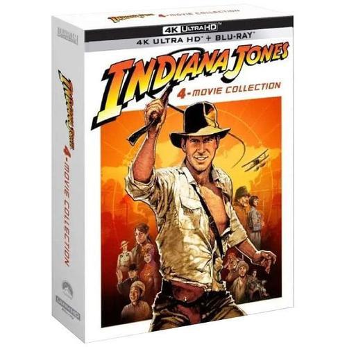 Indiana Jones - L'intégrale - 4k Ultra Hd + Blu-Ray - Coffret Édition Limitée + Poster Mappemonde Indiana Jones