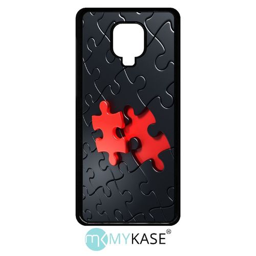 Coque Xiaomi Redmi Note 9 Pro - Puzzle One Piece Red - Noir