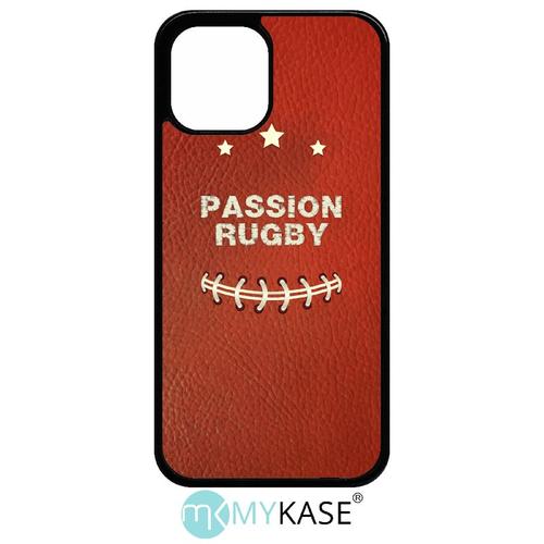 Coque Pour Iphone 12 Pro Max - Passion Rugby - Noir