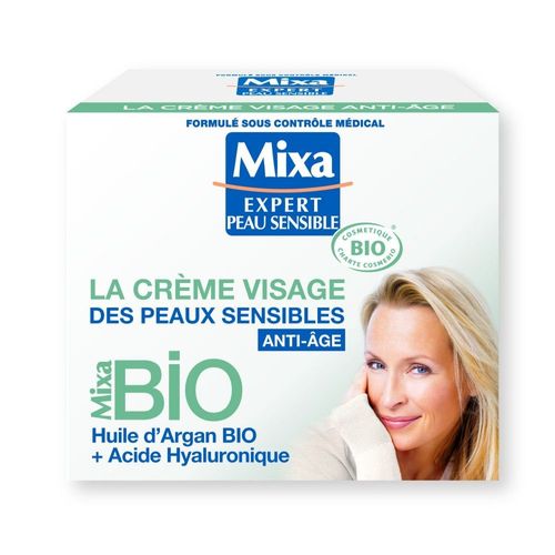 Crème Anti-Âge Peau Sensible Bio Mixa 
