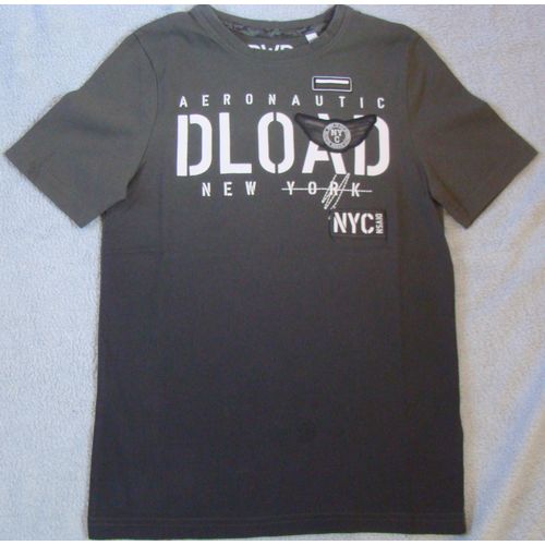 Tee-Shirt Kaki Coton Bio Taille 10 Ans
