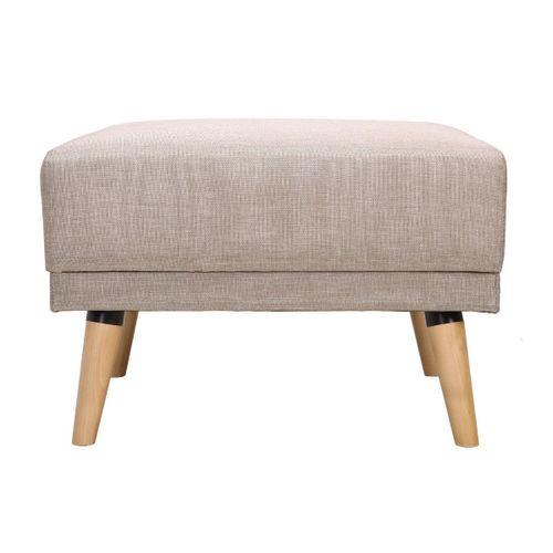 Pouf / Repose Pieds Tissu Naturel Ulla