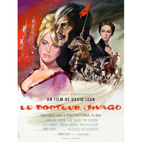 Le Docteur Jivago - David Lean - Omar Sharif - Julie Christie - Affiche Originale Cinéma - 60 X 80 (G.Allard) - 1966 -