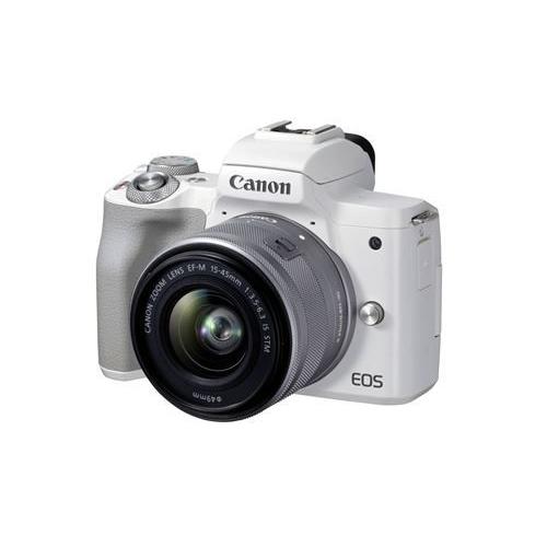 Canon EOS M50 Mark II Blanc + EF-M 15-45mm f/3,5-6,3 IS STM Silver