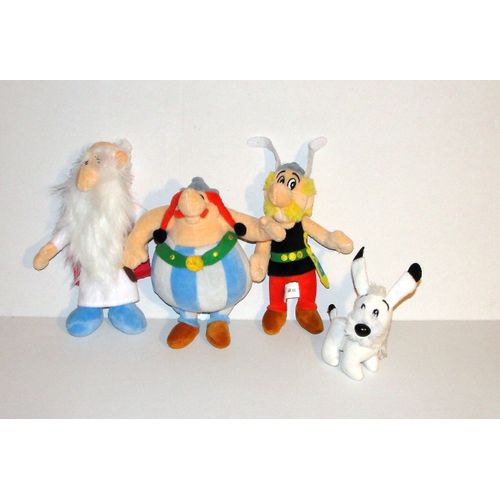 Asterix Et Obelix Lot 4 Peluche Doudou Asterix Obelix Panoramix Idefix