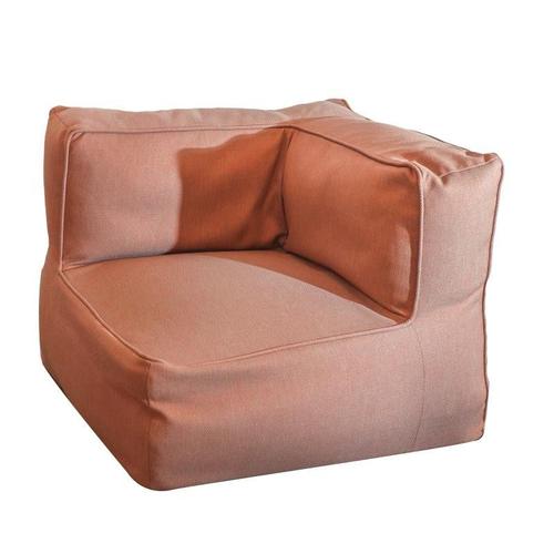 Fauteuil D'angle Extérieur Tissu Terracotta - Ricchi -