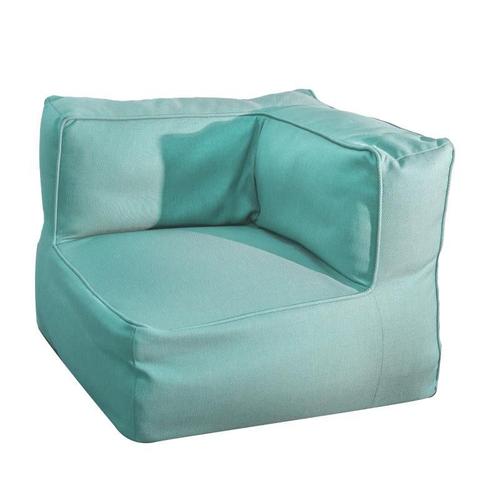 Fauteuil D'angle Extérieur Tissu Bleu Azur - Ricchi -