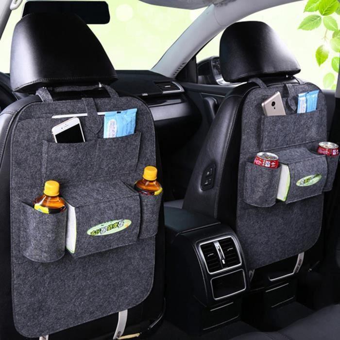 Lot de 2 kick mats de voiture Organiseur de siège de voiture