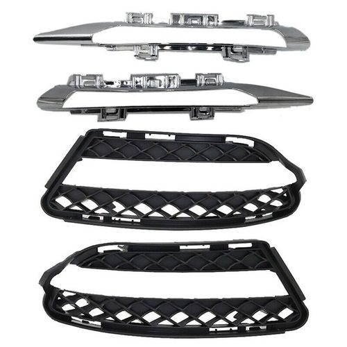 Paire De Couvercles Grilles Antibrouillard Et Garniture Moulure Chromées Pour - Classe S W221 2009-2013