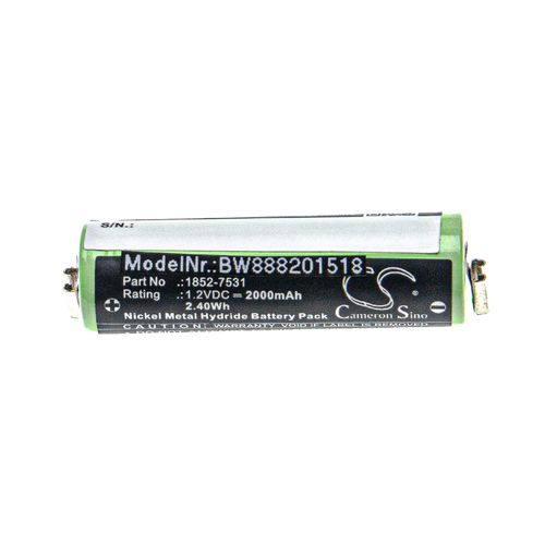 vhbw Batterie compatible avec Moser Easy Style Xpert HS50 rasoir tondeuse électrique (2000mAh, 1,2V, NiMH)