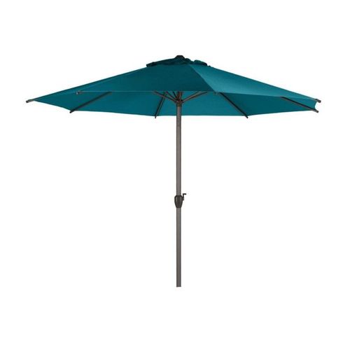 Parasol Droit Rond Loompa Bleu Canard - 3 M - Hespéride
