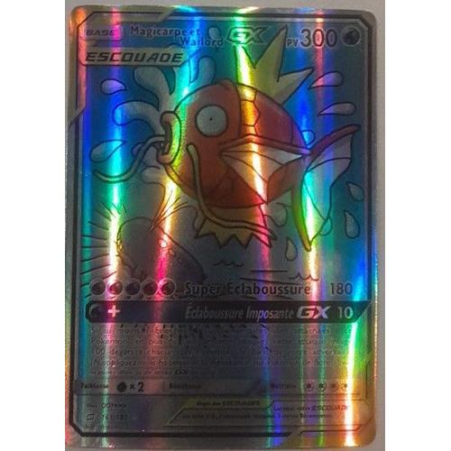 Carte Pokémon Magicarpe Et Wailord Gx Pv 300 Base Escouade