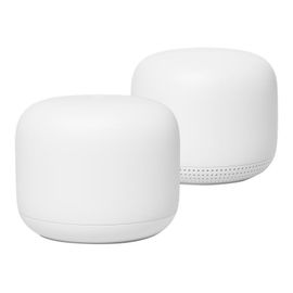 Google Nest Wifi - Système Wi-Fi - (routeur, rallonge) - jusqu'à 210 m² - maillage 1GbE - Wi-Fi 5 - Bi-bande