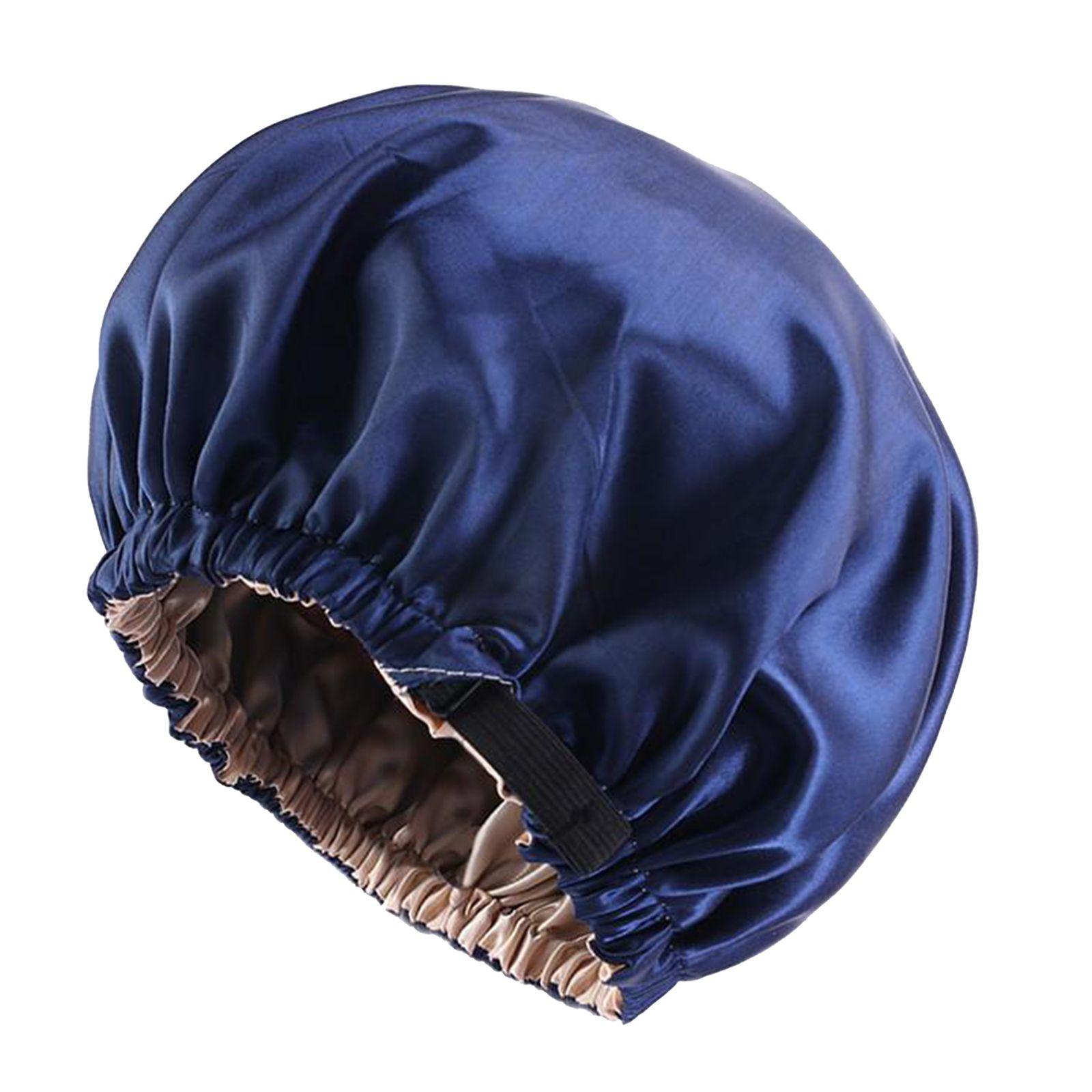 Bonnet de nuit en satin Double couche pour femmes, bande élastique de haute  qualité