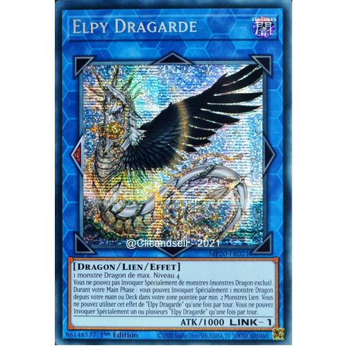 Carte Yu-Gi-Oh Mp20-Fr021 Elpy Dragarde Prismatic Secret Rare Neuf Fr