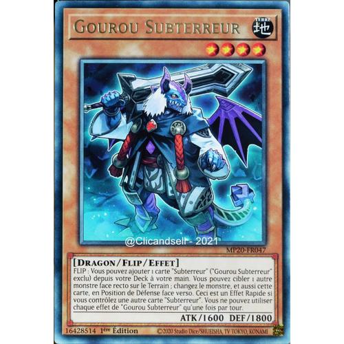 Carte Yu-Gi-Oh Mp20-Fr047 Gourou Subterreur Rare Neuf Fr