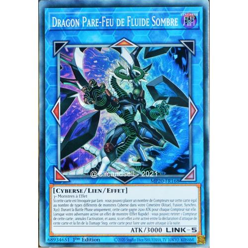 Carte Yu-Gi-Oh Mp20-Fr168 Dragon Pare-Feu De Fluide Sombre Super Rare Neuf Fr