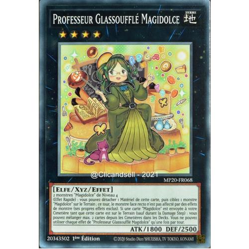 Carte Yu-Gi-Oh Mp20-Fr068 Professeur Glassoufflé Magidolce Commune Neuf Fr