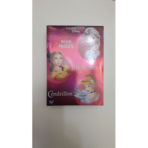 Coffret 3 Dvd Disney : La Reine Des Neiges - La Belle Et La Bête - Cendrillon