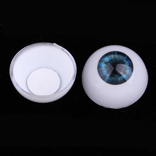 Bébé Poupée Bleu Iris Oeil 24mm Acrylique Eyeballs pour Reborn Fille 