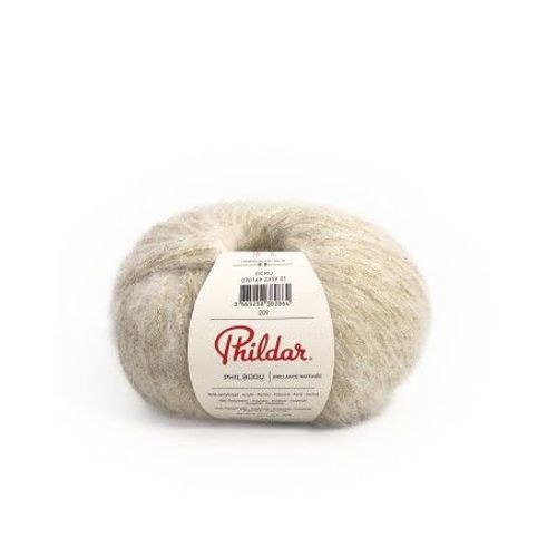 Pelote De Laine À Tricoter Phil Bijou - Phildar Ecru