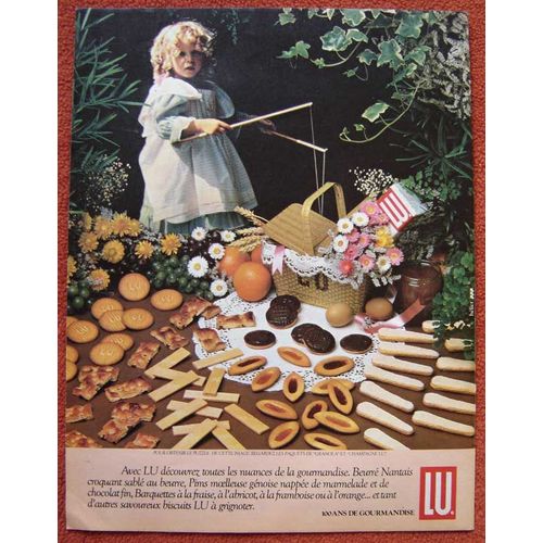 Publicité Papier - Biscuits Lu De 1983