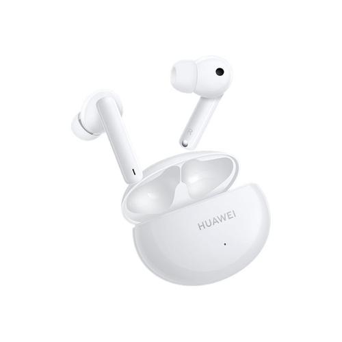 Huawei FreeBuds 4i - Écouteurs sans fil avec micro - intra-auriculaire - Bluetooth - Suppresseur de bruit actif - blanc céramique