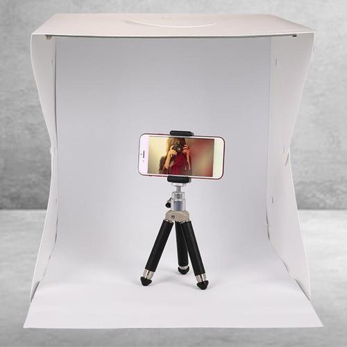 Socobeta Kit de Tente de boîte à lumière de Photographie de Studio de Photo Portable Mini Tente Pliable de boîte à lumière avec 6 arrière-Plans de Couleur 