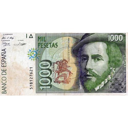 Billet Espagne - 1000 Pesetas - 1992-4