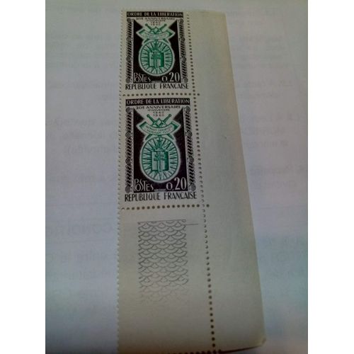 2 Timbres Ordre De La Libération 20e Anniversaire 20c