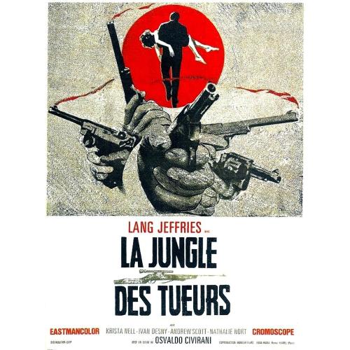 La Jungle Des Tueurs - Osvaldo Civirani - Lang Jeffries - Affiche Originale Cinéma - 60 X 80 - 1968 -