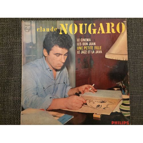 Disque Vinyle 45t Claude Nougaro - Le Cinéma Philips 432.809 Be (1962)