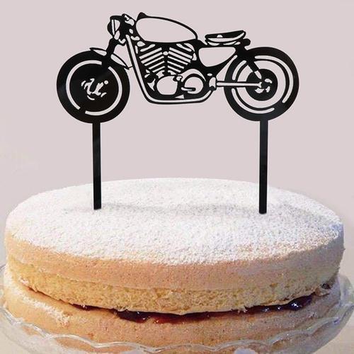 Moto Joyeux Anniversaire Acrylique Gateau Topper Or Moto Gateau Topper Pour Mariage Fete D Anniversaire Gateau Decorations Bebe Douche Rakuten