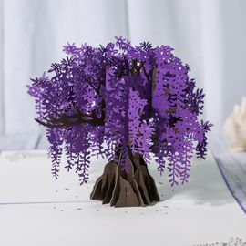 3d Pop Up Cartes De Voeux Anniversaire Pour Petite Amie Saint Valentin Joyeux Anniversaire Glycine Arbre Japon Style Fete Fournitures Rakuten