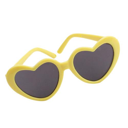 Paire De Lunettes Montures Coeur Lunettes Jaune Rakuten