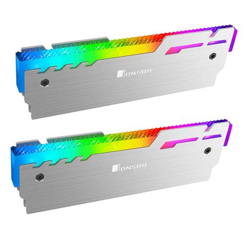 EasyDiy RGB mémoire DDR RAM Cooler Dissipateur de Chaleur Refroidissement Gilet Fin rayonnement de Dissiper pour PC DIY pour Jeu dOverclocking Mod DDR3 DDR4 Black-1pack 