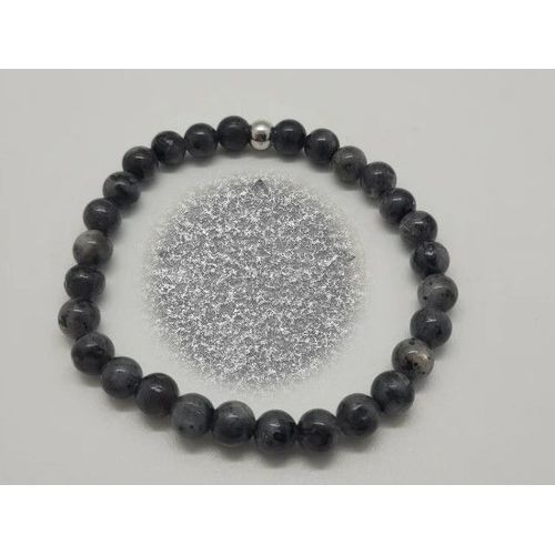 Lithothérapie - Bracelet En Pierres De Larvikite De 8mm