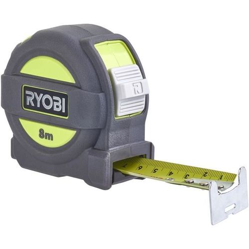 Metre ruban - RYOBI - 8 m largeur 25 mm
