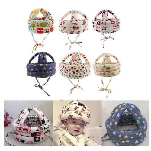 Casque De Securite Bebe Domestique En Coton Douce Reglable Antichoc Magideal Hibou Rakuten