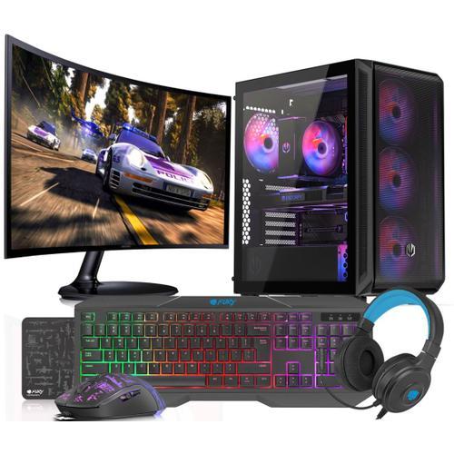 VIST PC Gaming Ryzen 5900X - RAM 64Go - RTX 4060 - SSD 1To M.2 - WiFi - 27" - Windows 11 Pro