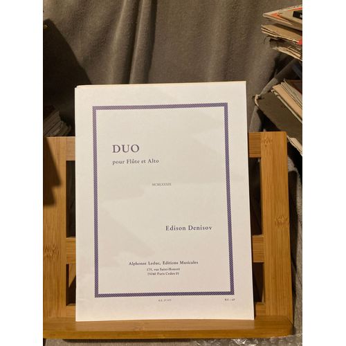 Edison Denisov Duo Pour Flûte Et Alto Partition Éditions Leduc