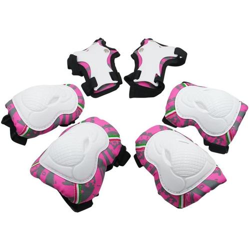 Skl 6 Pcs Genouillère Coudière Protection Poignet Sets De Protection Fille Pour Skateboard Bmx Roller Patinage Velo Cyclisme