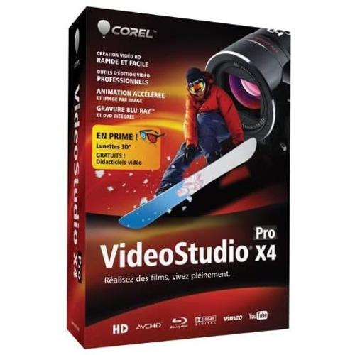 Corel Videostudio Pro X4 - Version Boîte - 1 Utilisateur - Dvd (Mini-Boîtier) - Win - Français)